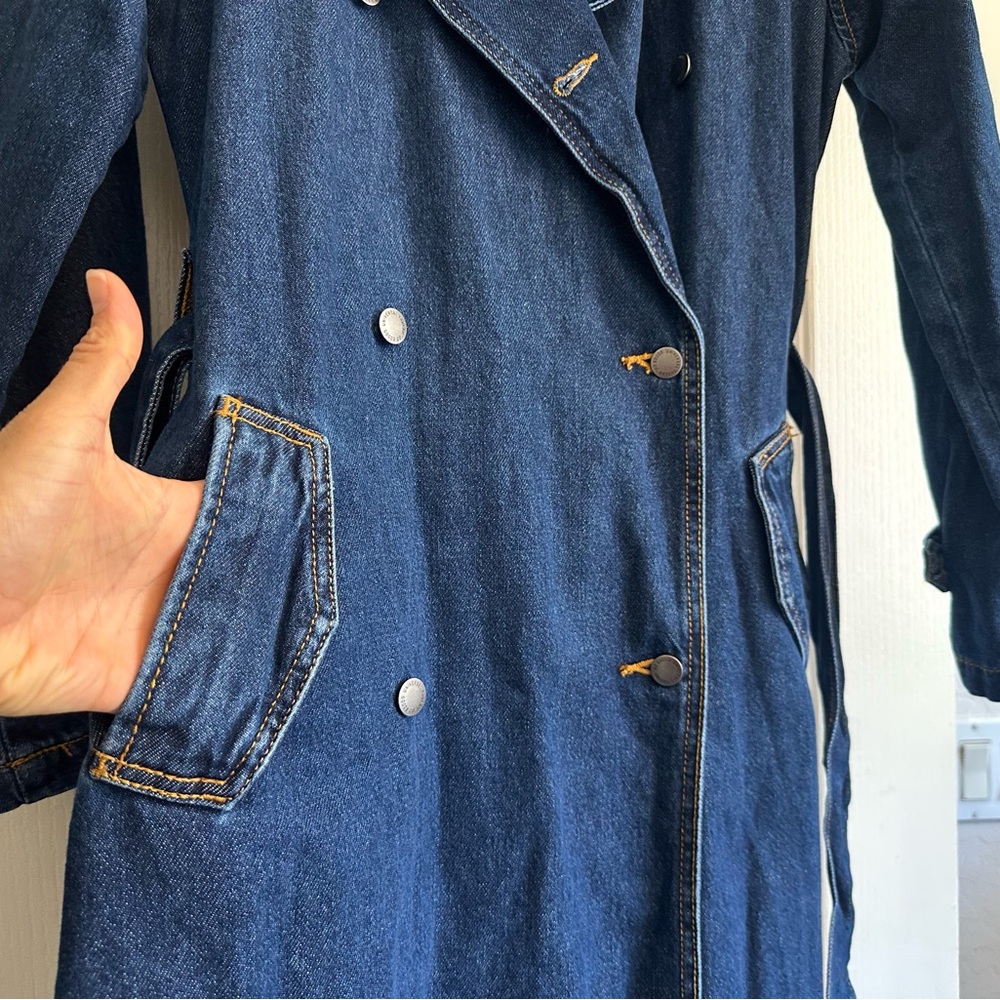 NWT Universal Thread Denim Trench Coat. Size: XS. Excellent condition 💙 - Picture 5 of 15